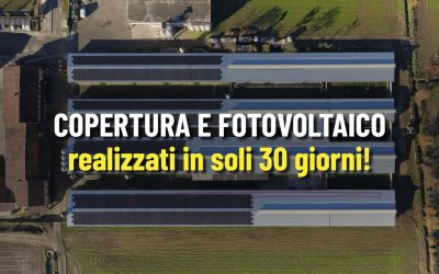 Nuova copertura e fotovoltaico in soli 30 giorni